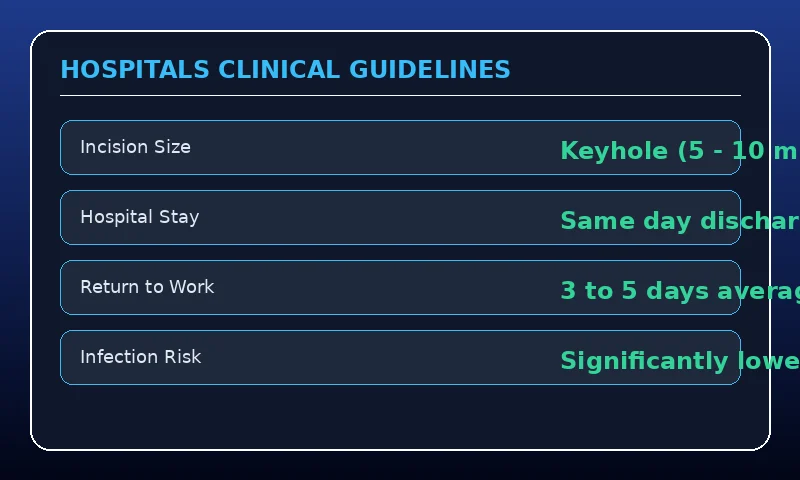 Clinical reference chart for Day Care Surgeries: How Minimally Invasive Laparoscopy Accelerates Patient Recovery
